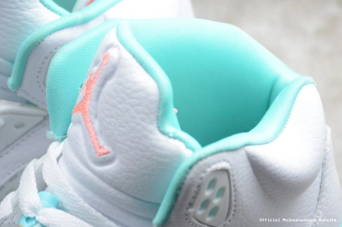 Official Maikesneakers 440892-100 Light Air GS 5 Aqua Jordan 0803